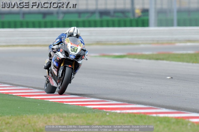 2010-06-26 Misano 2298 Rio - Superbike - Qualifyng Practice - Sylvain Giuntoli - Suzuki GSX-R 1000.jpg